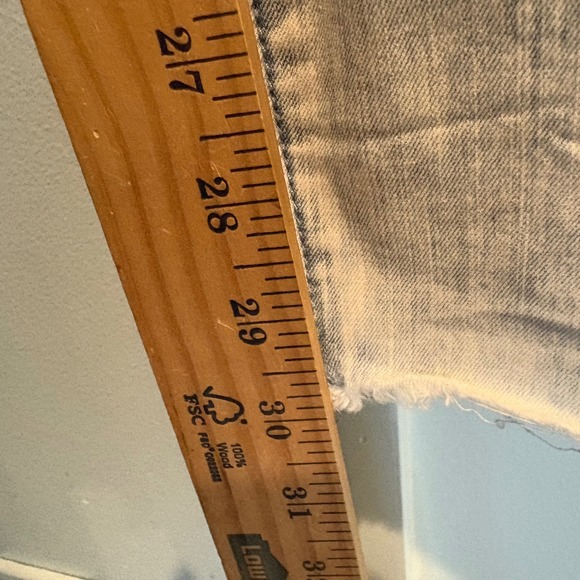 American Eagle Hi-Rise Jegging Light Acid Wash Ne(X)t Level Stretch Raw Hem 8 - Picture 9 of 16